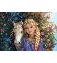 Puzzle Castorland Princesa Com Um Cavalo de 1500 Pçs