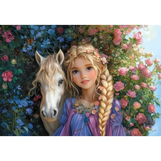 Puzzle Castorland Princesa Com Um Cavalo de 1500 Pçs