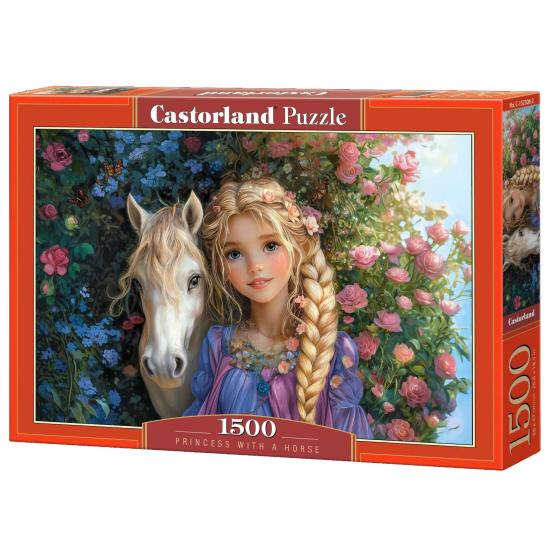 Puzzle Castorland Princesa Com Um Cavalo de 1500 Pçs