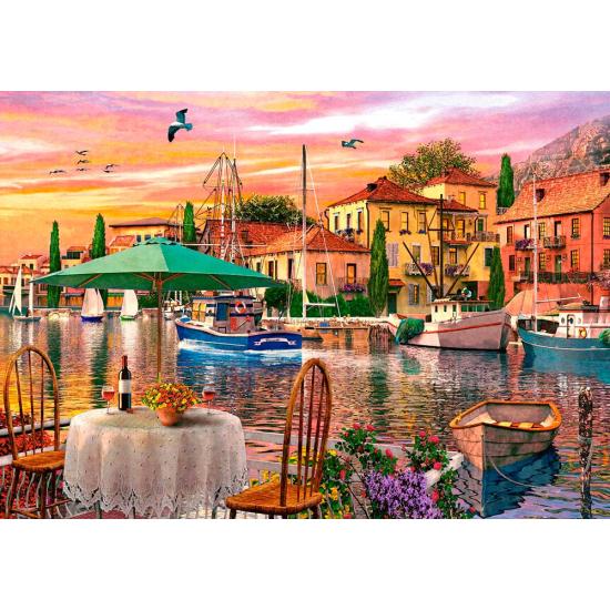 Puzzle Castorland Harbor ao pôr do sol 500 peças Puzzle Castorland Harbor ao pôr do sol 500 peças