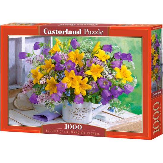 Puzzle Castorland Bouquet de lírios e campainhas 1000 peç