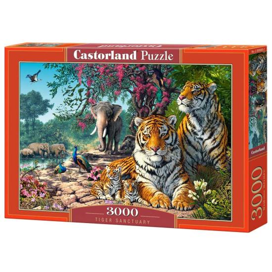 Puzzle Castorland Santuario de Tigres de 3000 peças