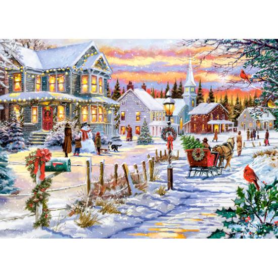 Puzzle Castorland Aproximação da árvore de Natal de 180 peças Puzzle Castorland Aproximação da árvore de Natal de 180 peças