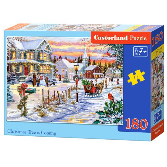 Puzzle Castorland Aproximação da árvore de Natal de 180 peças Puzzle Castorland Aproximação da árvore de Natal de 180 peças