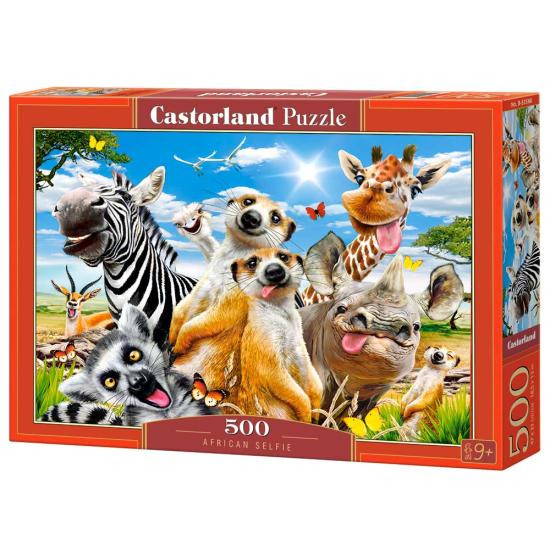 Puzzle Castorland Selfie de Animais Africanos 500 Peças