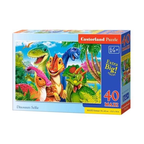 Puzzle Castorland Selfie de Dinossauros XXL de 40 Peças Puzzle Castorland Selfie de Dinossauros XXL de 40 Peças