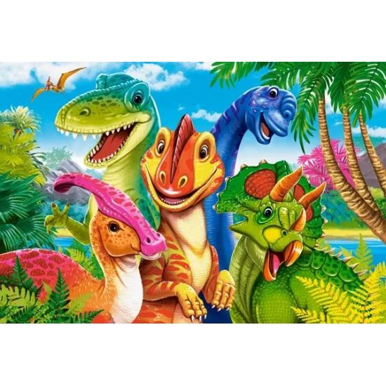 Puzzle Castorland Selfie de Dinossauros XXL de 40 Peças Puzzle Castorland Selfie de Dinossauros XXL de 40 Peças