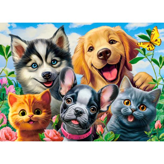 Puzzle Castorland Selfie de animal de estimação 70 Peças