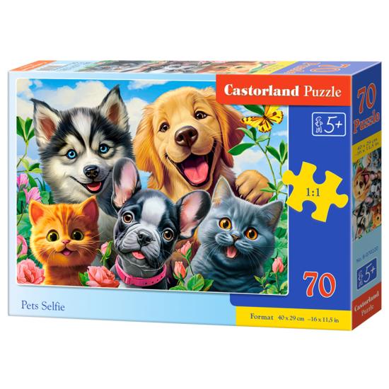 Puzzle Castorland Selfie de animal de estimação 70 Peças