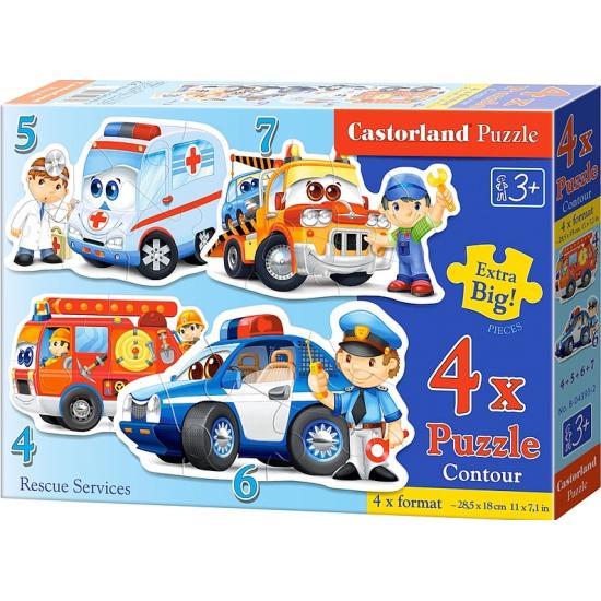 Puzzle Castorland Rescue ServicesProgressivo 4+5+6+7