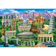 Puzzle Castorland Símbolos Famosos do Mundo de 1000 Peças
