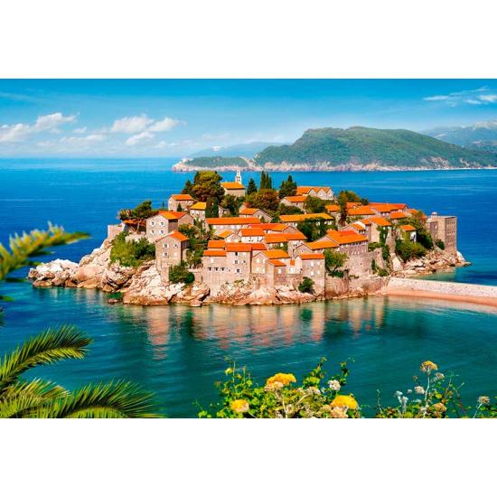 Puzzle Castorland Sveti Stefan, Montenegro 2000 peças