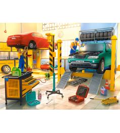 Puzzle Castorland Oficina de Carros 100 Peças