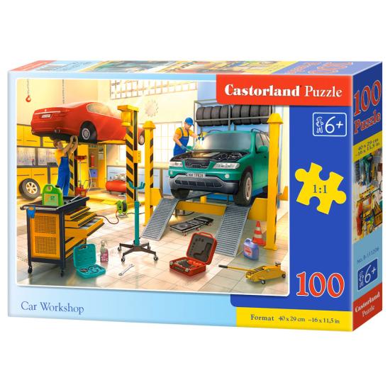 Puzzle Castorland Oficina de Carros 100 Peças Puzzle Castorland Oficina de Carros 100 Peças