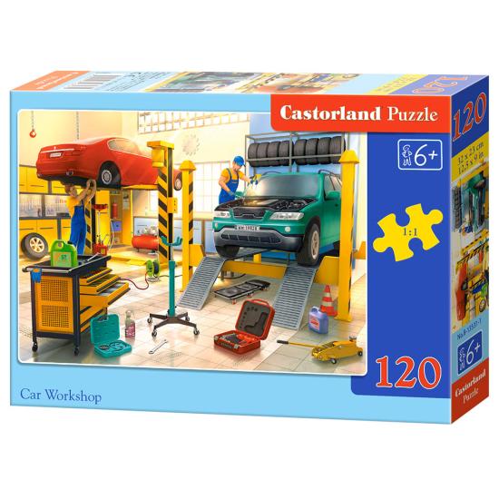 Puzzle Castorland Oficina de Carros 120 peças