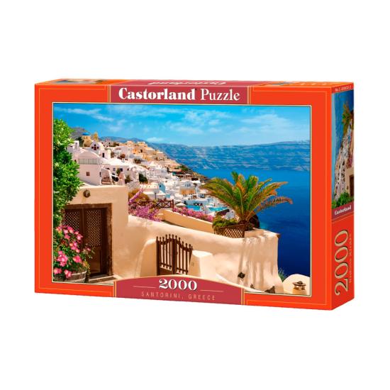 Puzzle Castorland Terrace em Santorini, Grécia 2000 pçs