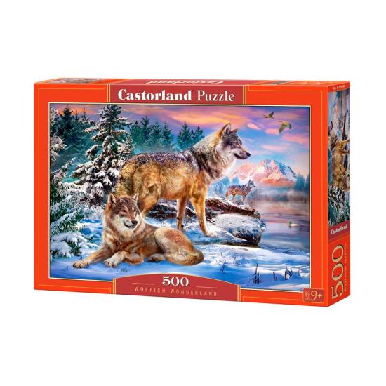 Puzzle Castorland Terra dos Lobos 500 peças Puzzle Castorland Terra dos Lobos 500 peças