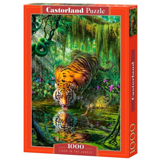 Puzzle Castorland Tiger in the Jungle 1000 peças