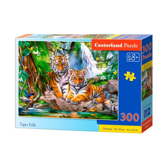 Puzzle Castorland Tigres na Cachoeira 300 Peças Puzzle Castorland Tigres na Cachoeira 300 Peças