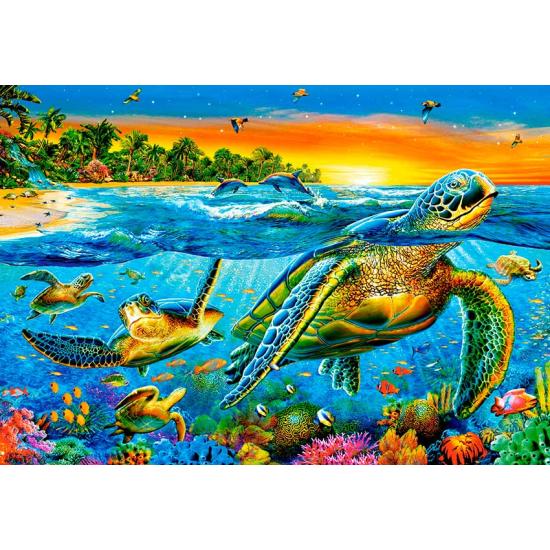 Puzzle Castorland Tartarugas Aquáticas 1000 Peças