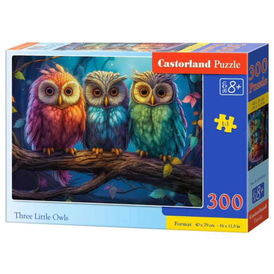 Puzzle Castorland Três Corujinhas 300 peças Puzzle Castorland Três Corujinhas 300 peças