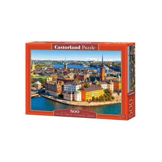 Puzzle Castorland Cidade Velha de Estocolmo, Suécia 500 peças