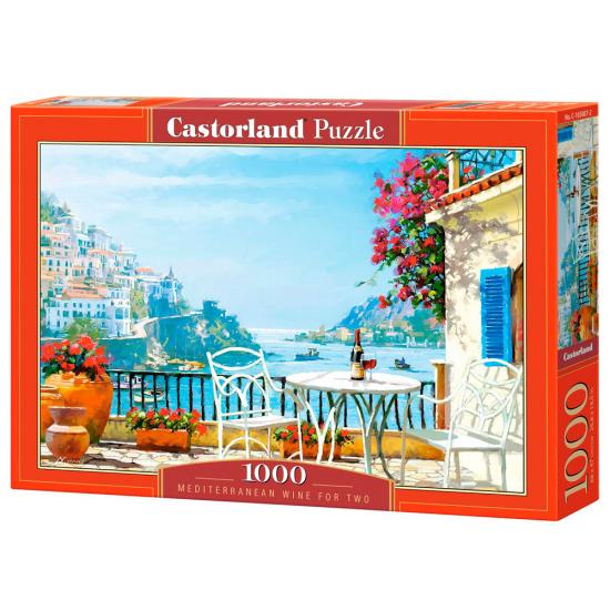 Puzzle Castorland Vinho Mediterrâneo para Dois 1000 Peças