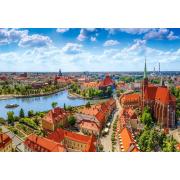 Puzzle Castorland Vista Aérea De Wroclaw, Polônia 1000 Peças