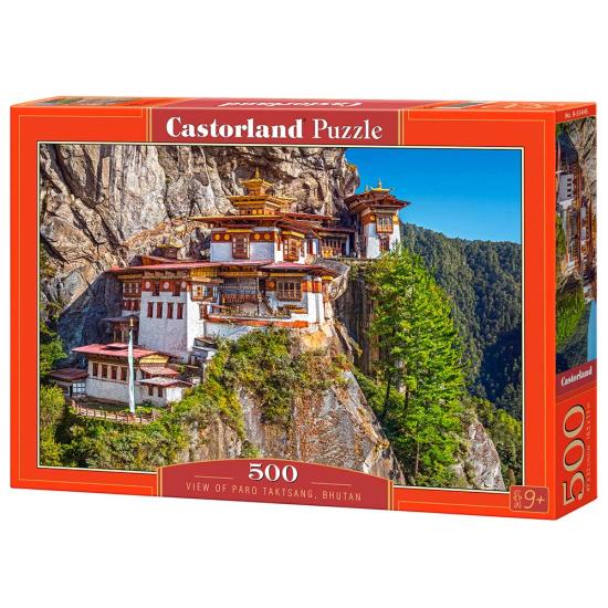 Puzzle Castorland Vista de Paro Taktsang, Butão 500 peças