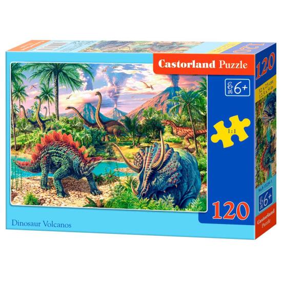 Puzzle Castorland Vulcões e Dinossauros 120 Peças