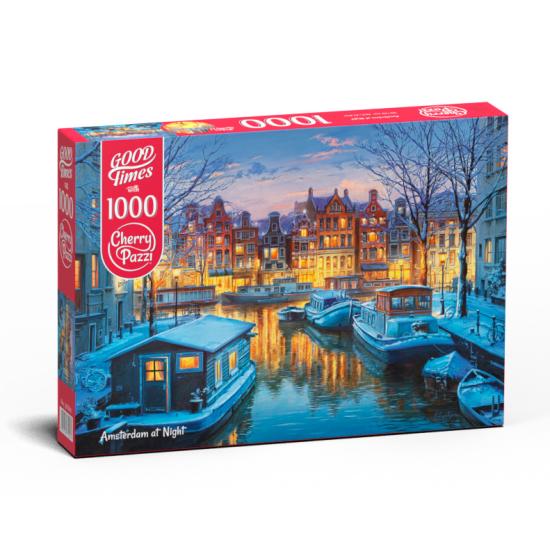 Puzzle Cherry Pazzi Amsterdã à Noite 1000 peças