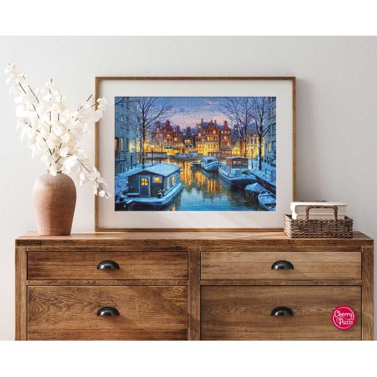 Puzzle Cherry Pazzi Amsterdã à Noite 1000 peças