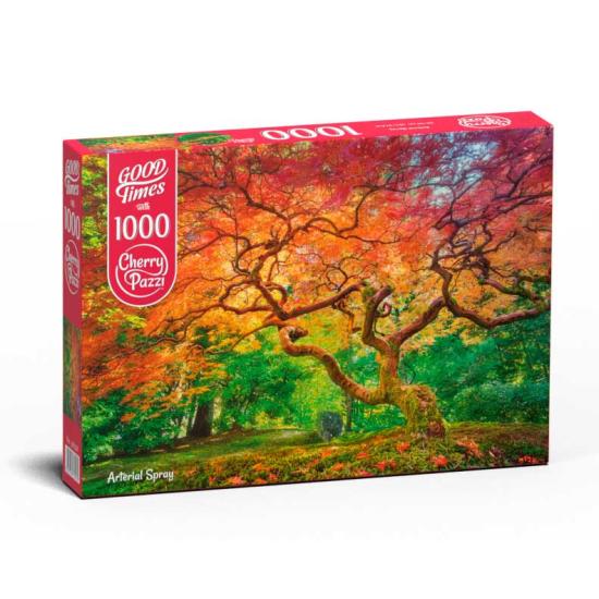 Puzzle Cherry Pazzi Red Splattered Tree 1000 peças