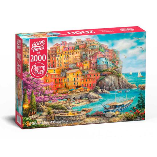 Puzzle Cherry Pazzi Dia lindo em Cinque Terre 2000 peças Puzzle Cherry Pazzi Dia lindo em Cinque Terre 2000 peças