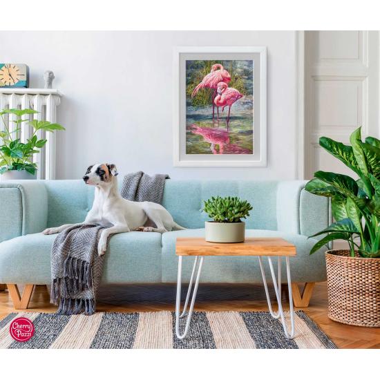 Puzzle Cherry Pazzi Flamingos 1000 peças