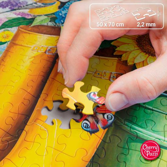 Puzzle Cherry Pazzi Botas Douradas, Raízes Florescentes 1000 peç