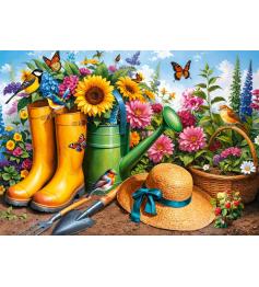 Puzzle Cherry Pazzi Botas Douradas, Raízes Florescentes 1000 peç