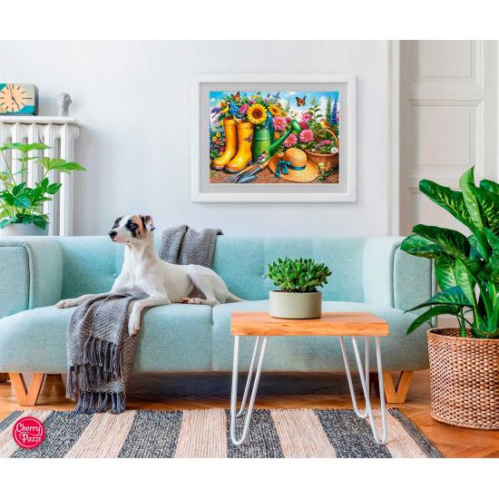 Puzzle Cherry Pazzi Botas Douradas, Raízes Florescentes 1000 peç