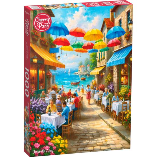 Puzzle Cherry Pazzi Beco Dos Guarda-Chuvas 1000 peças