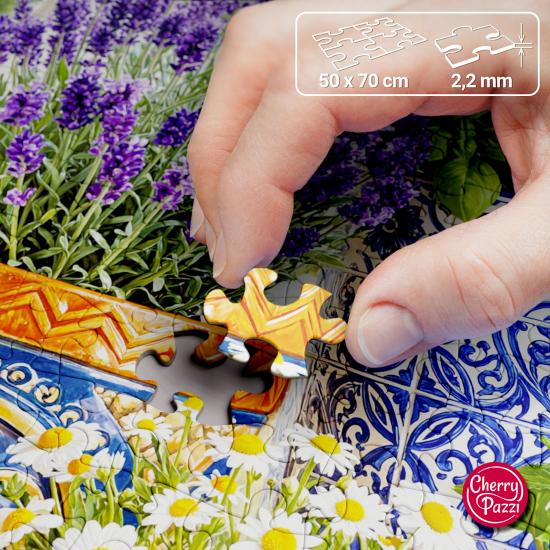 Puzzle Cherry Pazzi  Cerâmica Em Flor de 1000 peças