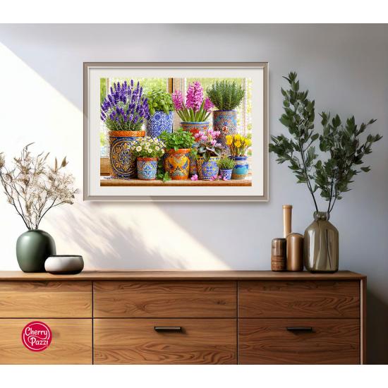 Puzzle Cherry Pazzi  Cerâmica Em Flor de 1000 peças