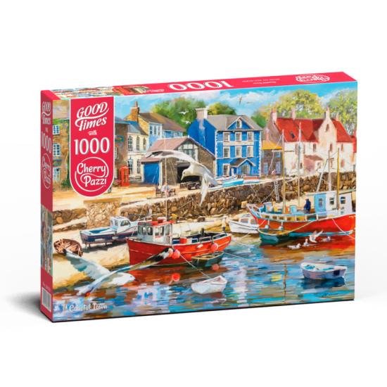 Puzzle Cherry Pazzi Coastal Town 1000 peças Puzzle Cherry Pazzi Coastal Town 1000 peças