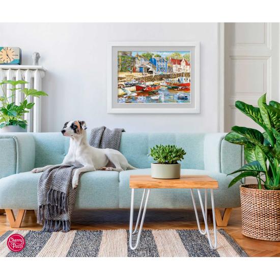 Puzzle Cherry Pazzi Coastal Town 1000 peças Puzzle Cherry Pazzi Coastal Town 1000 peças