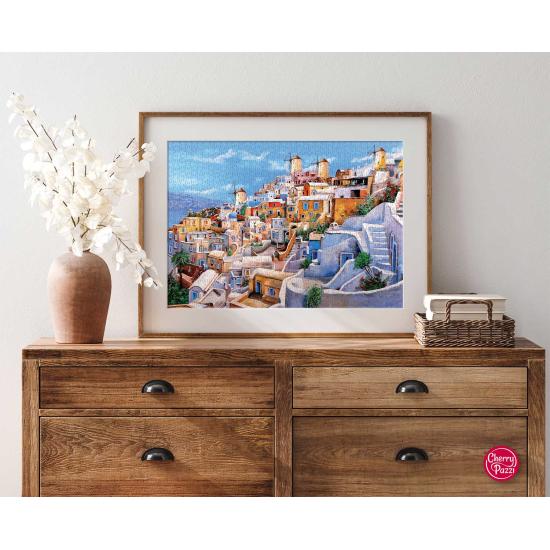 Puzzle Cherry Pazzi Santorini Cor 1000 Peças