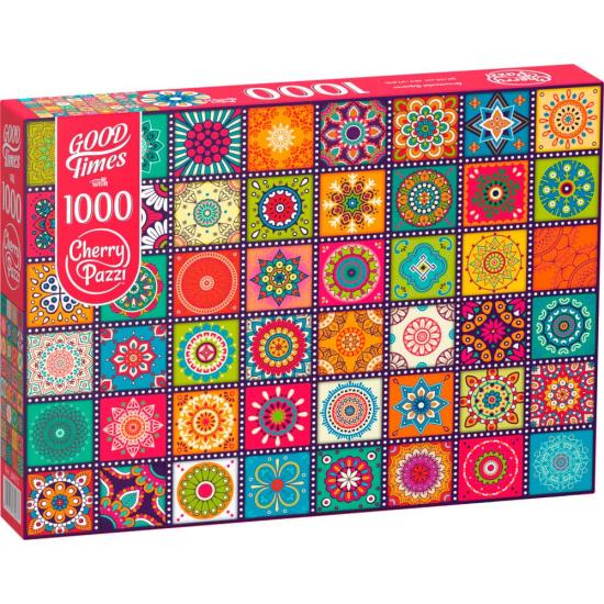 Puzzle Cherry Pazzi Quadrados Ornamentais de 1000 peças