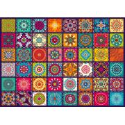 Puzzle Cherry Pazzi Quadrados Ornamentais de 1000 peças