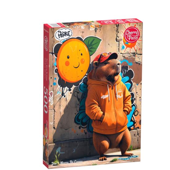 Puzzle Cherry Pazzi Don't Worry, Be Cappy Dia 500 peças
