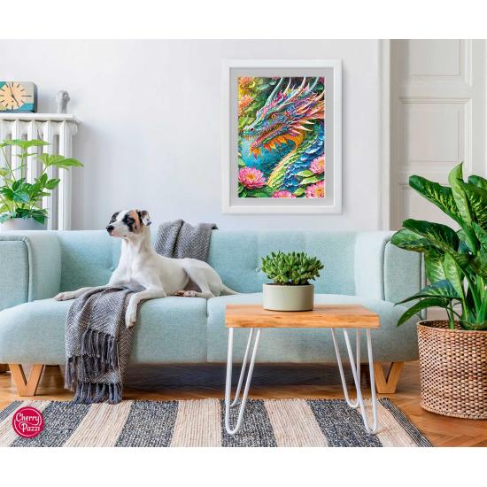 Puzzle Cherry Pazzi Boa Sorte Dragão de 1000 peças