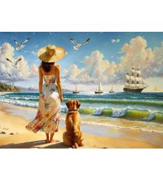 Puzzle Cherry Pazzi O Horizonte Azul 1000 peças