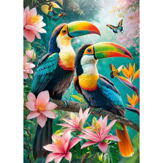 Puzzle Cherry Pazzi Paraíso dos Tucanos de 1000 peças Puzzle Cherry Pazzi Paraíso dos Tucanos de 1000 peças
